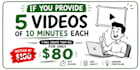 create 10 minutes of whiteboard animation for 20 dollars