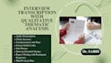 transcribe with qualitative coding and thematic analysis