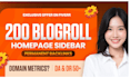 200 sidebar footer blogroll dofollow SEO backlinks