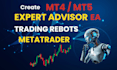 create mt4 mt5 trading robot expert advisor using mql4 mql5