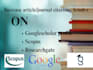 increase google scholar citation, scopus,  from top journals