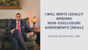 write legally binding ndas