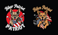 design high quality biker dog pitbull logo
