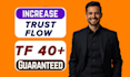 increase trust flow of your website to 40 plus