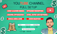 create and setup youtube channel