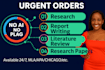 do research and summary writing, literature, review, report writing, case study