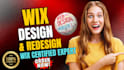 build wix website design, redesign and create wix website development