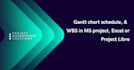 create gantt chart schedule, and wbs in ms project, excel or project libre