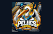 design modern pelican mascot logo with creative concepts