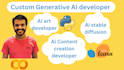 develop generative ai web app,ai content creation, ai art,ai developer