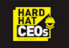 design modern hard hat podcast logo