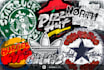 modify the logo with urban graffiti art