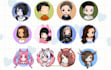 create chibi icon, logo, and profil pic from your characters