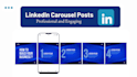 design and write linkedin carousel posts