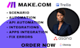 set up make com workflow automations makecom zapier integrations made com