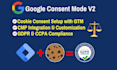 google cookie consent mode v2, any cookie consent banner setup via GTM