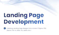 develop a wordpress landing page