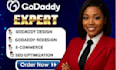build a professional website using godaddy