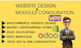 build redesign odoo woocommerce wordpress, setup odoo accounting odoo v18 to v19