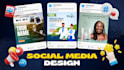 design creative instagram, facebook posts, ads, banners,