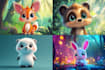 draw cute cartoon animal character