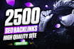 high quality 2500 dofollow backlinks SEO package