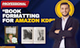 do professional book formatting and layout design, ebook for amazon kdp