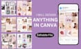 create editable canva templates and instagram post design for an attractive feed