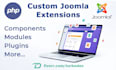 develop custom joomla extensions, components, modules, and plugins