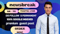 write and publish article on newsbreak,com premium guest post