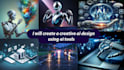 create a creative ai images with using ai tools