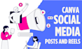 design canva social media posts and reels