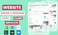 copy, clone, replicate redesign wordpress shopify wix ghl webflow website design