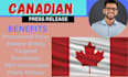 distribute your canada press release to top canadian media sites