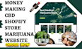 design cbd shopify cigar vemp hemp tobacco store cannabis marijuana website