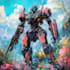 draw an awesome mecha robot art