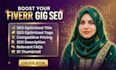 write fiverr gig SEO title, tags, pricing, description, faqs gig optimization