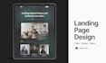design a modern landing page in figma for startups and saas