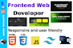 develop responsive website with html, css and javascript