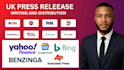 uk press release writing  UK press release distribution submit press release SEO