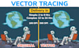 do vector trace or recreate any logo or image within 2 hrs