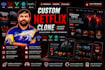 custom netflix clone with advanced features seamless design