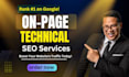 do on page technical SEO and keyword optimization for wordpress website