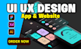 do website ui ux design, dashboard ui, mobile app, ui ux design using figma