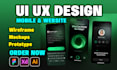 do website ui ux design, app ui ux design and dashboard ui ux design