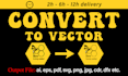 vectorize, redraw, logo to vector,convert image to vector tracing ai,dxf,svg,cdr