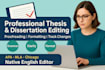 expertly proofread and edit your thesis and dissertation