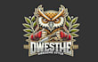 do awesome style with owl unique style mascot logo design
