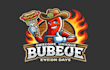 do awesome unique barbecue e sport mascot logo within two days design