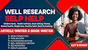 ghostwrite self help ebook, health fitness book writer, nonfiction ghostwriter